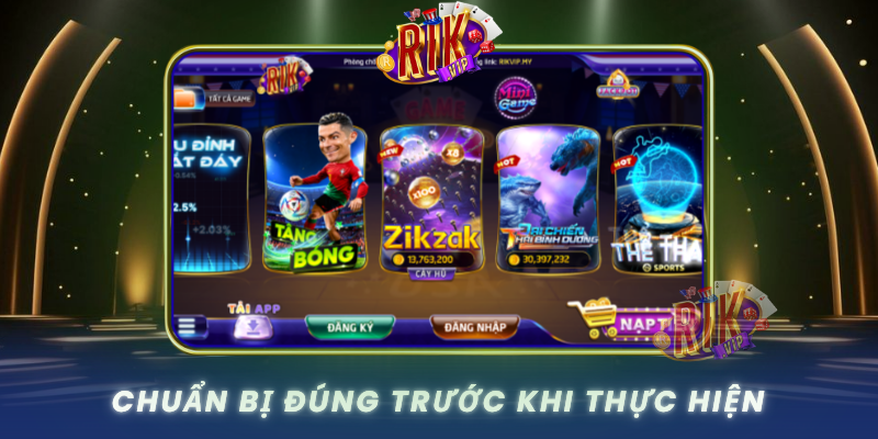 Chuan Bi Dung Truoc Khi Thuc Hien Huong Dan Nap Tien Ao