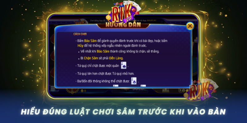 Hieu Dung Luat Choi Sam Truoc Khi Vao Ban