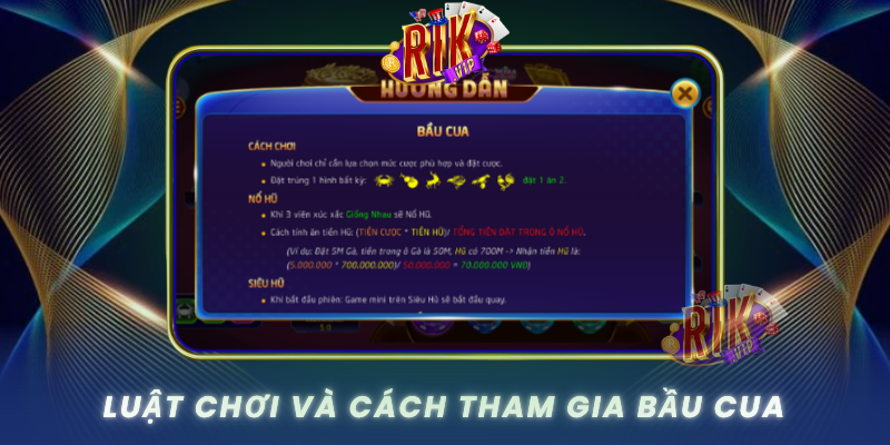 Luat Choi Va Cach Tham Gia Bau Cua