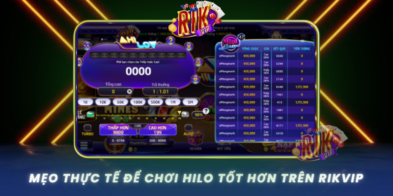 Meo Thuc Te De Choi Hilo Tot Hon Tren Rikvip
