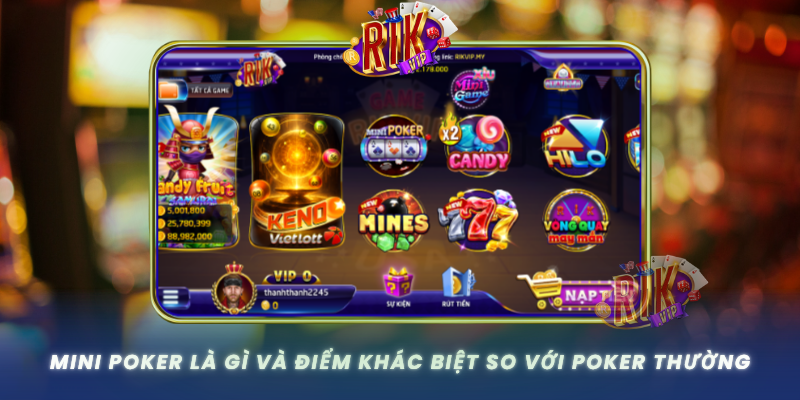 Mini Poker La Gi Va Diem Khac Biet So Voi Poker Thuong