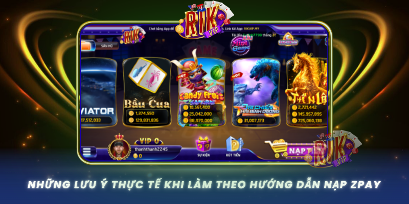 Nhung Luu Y Thuc Te Khi Lam Theo Huong Dan Nap Zpay